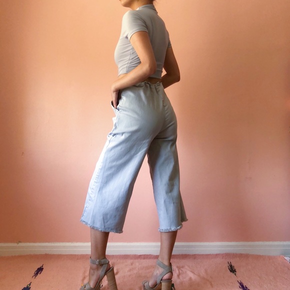 LACAUSA Chambray Culottes - Picture 2 of 2